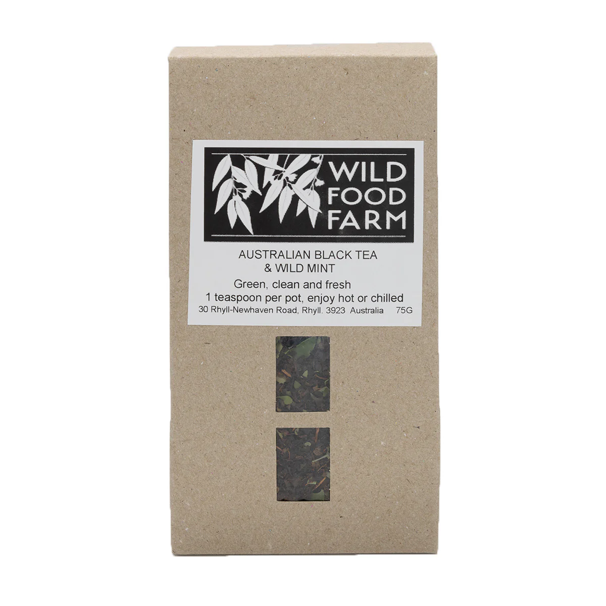 Tea Wild Mint & Black Tea 75g - Wild Food Farm