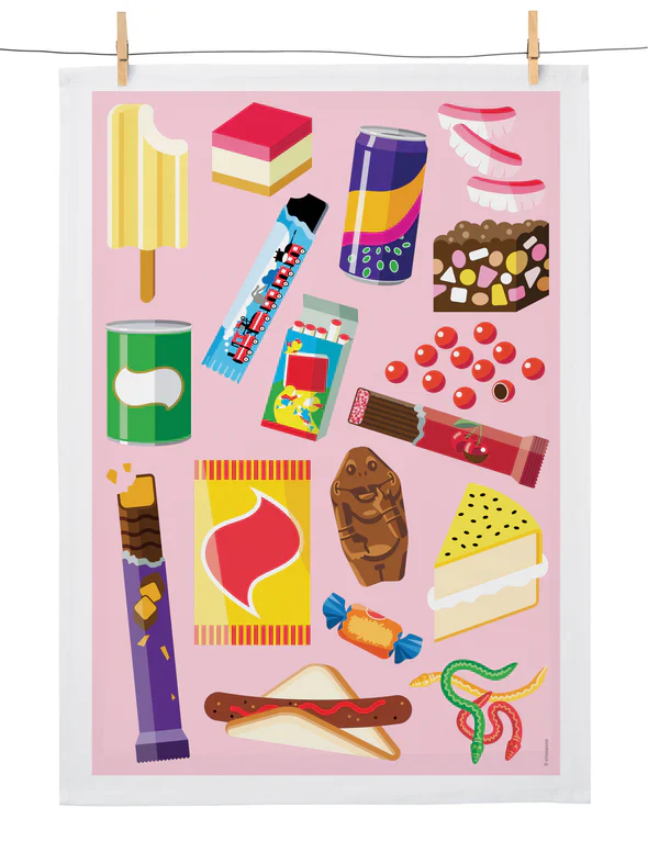 Teatowel Aussie Snacks Too - WilsonPayne Aust