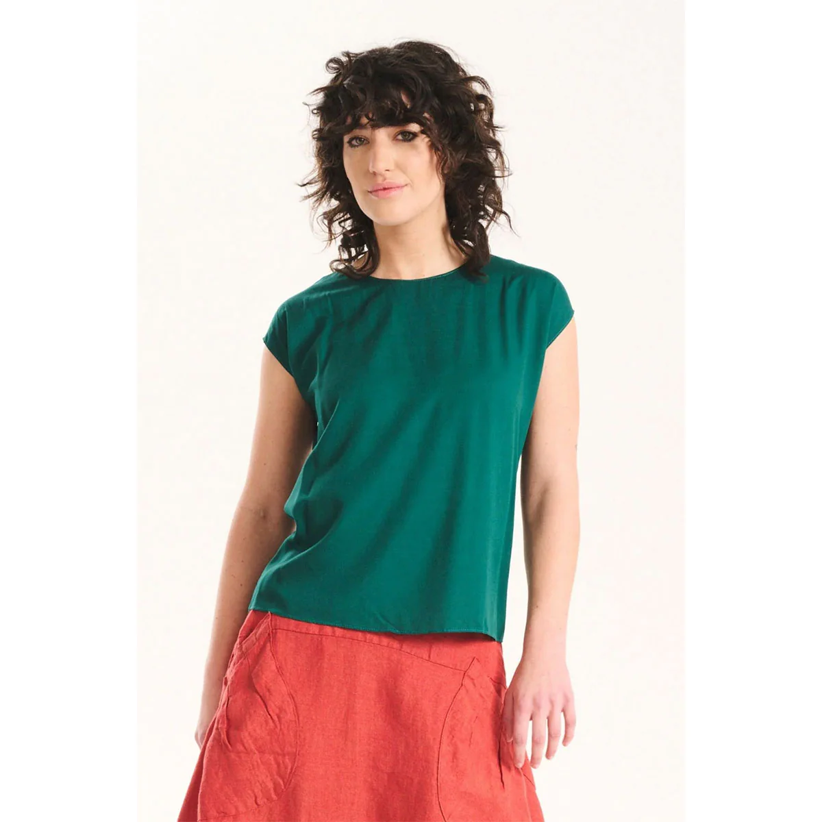 Tee Petra Teal Rayon - Olga de Polga - Image 2