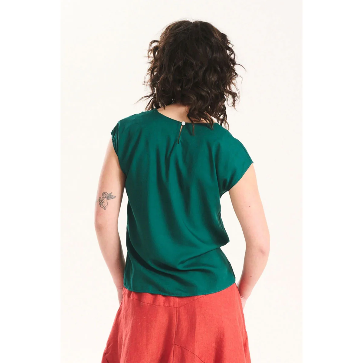 Tee Petra Teal Rayon - Olga de Polga - Image 3
