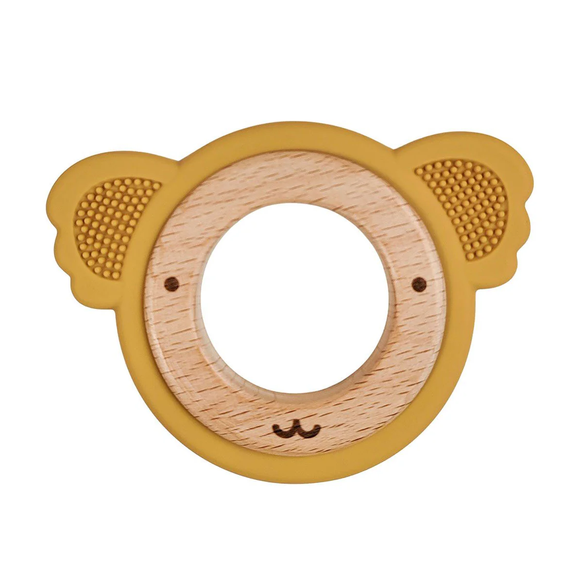 Teether Ring Koala Mustard & Natural - Urban Products