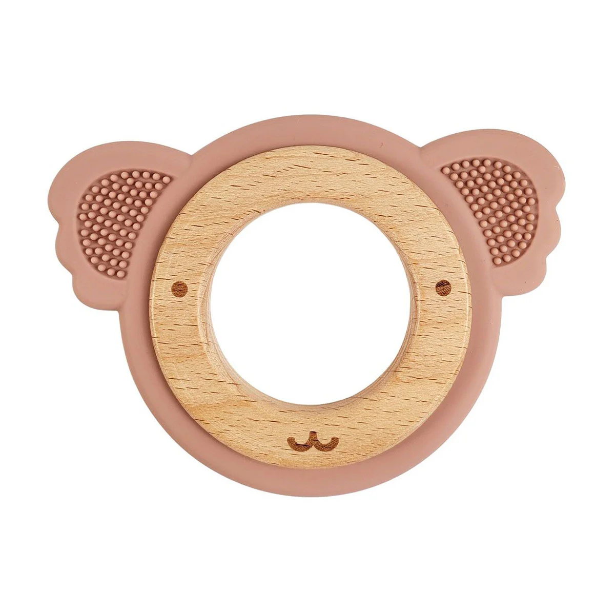 Teether Ring Koala Pink & Natural - Urban Products