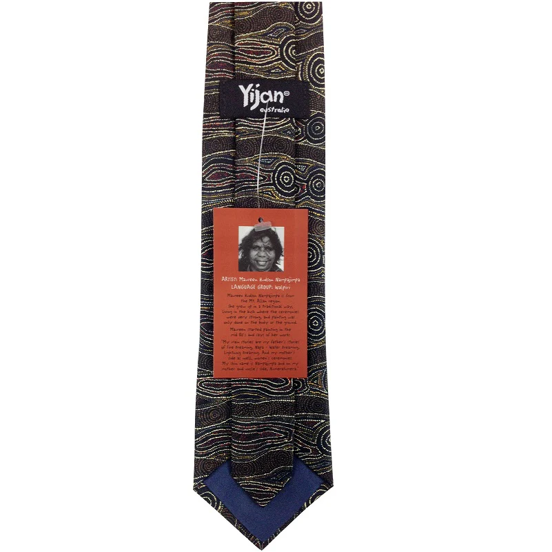 Tie Maureen Hudson Water Dreaming Brown -  Yijan - Image 2