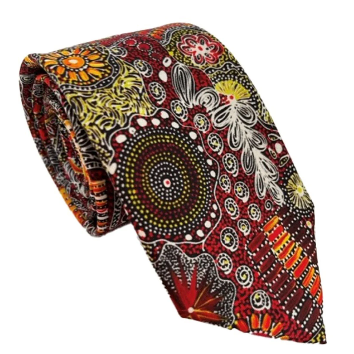 Tie Silk Red and White - Dreamtimez
