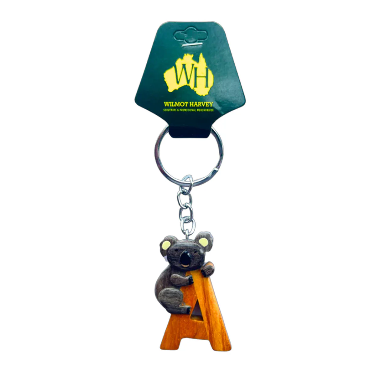 Timber Keyring A Koala Alphabet Range - Wilmot Harvey