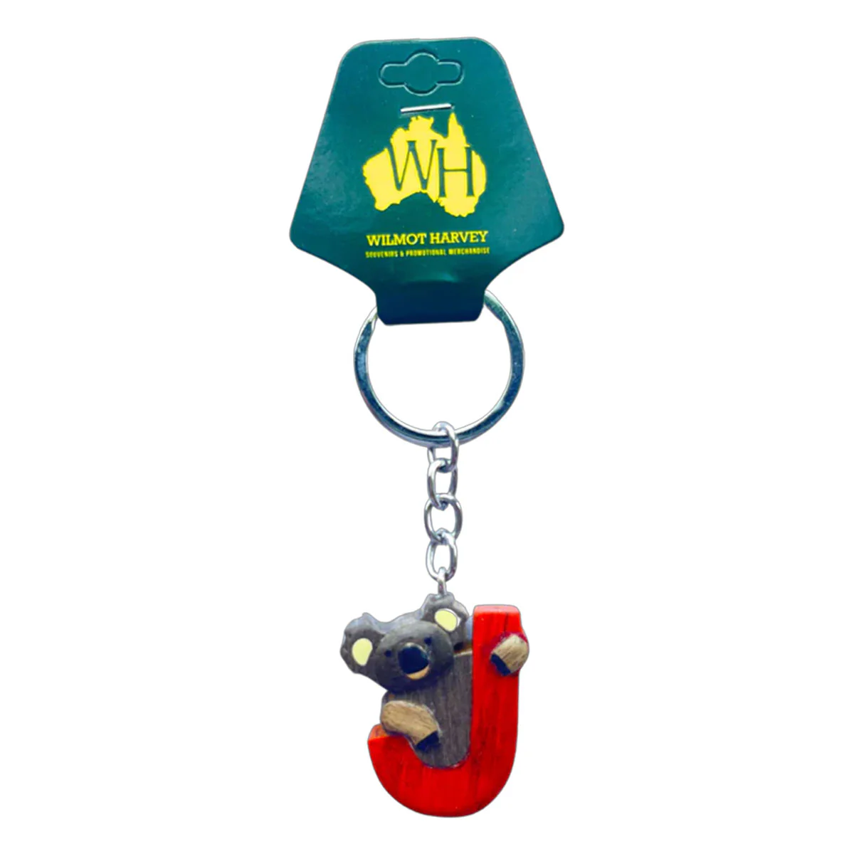 Timber Keyring J Koala Alphabet Range - Wilmot Harvey