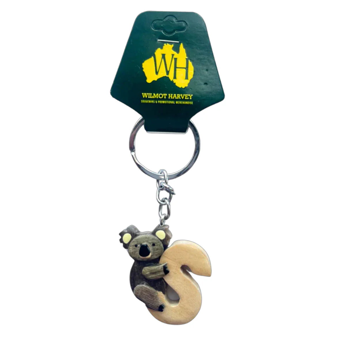 Timber Keyring S Koala Alphabet Range - Wilmot Harvey