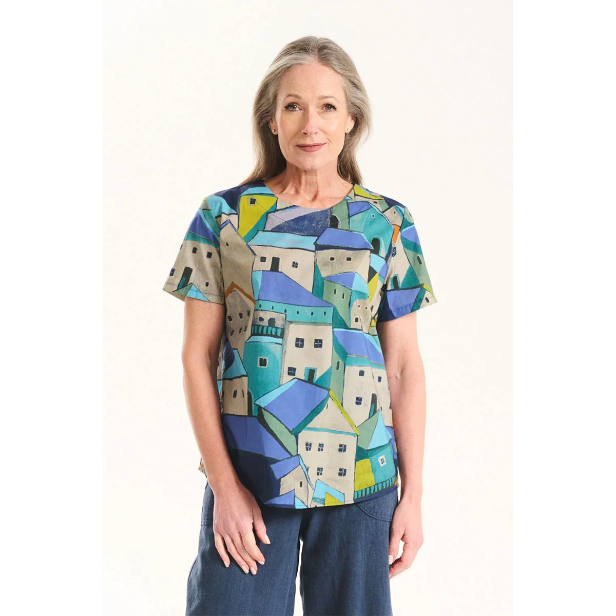 Top Pueblito Blue Cotton - Olga de Polga - Image 2