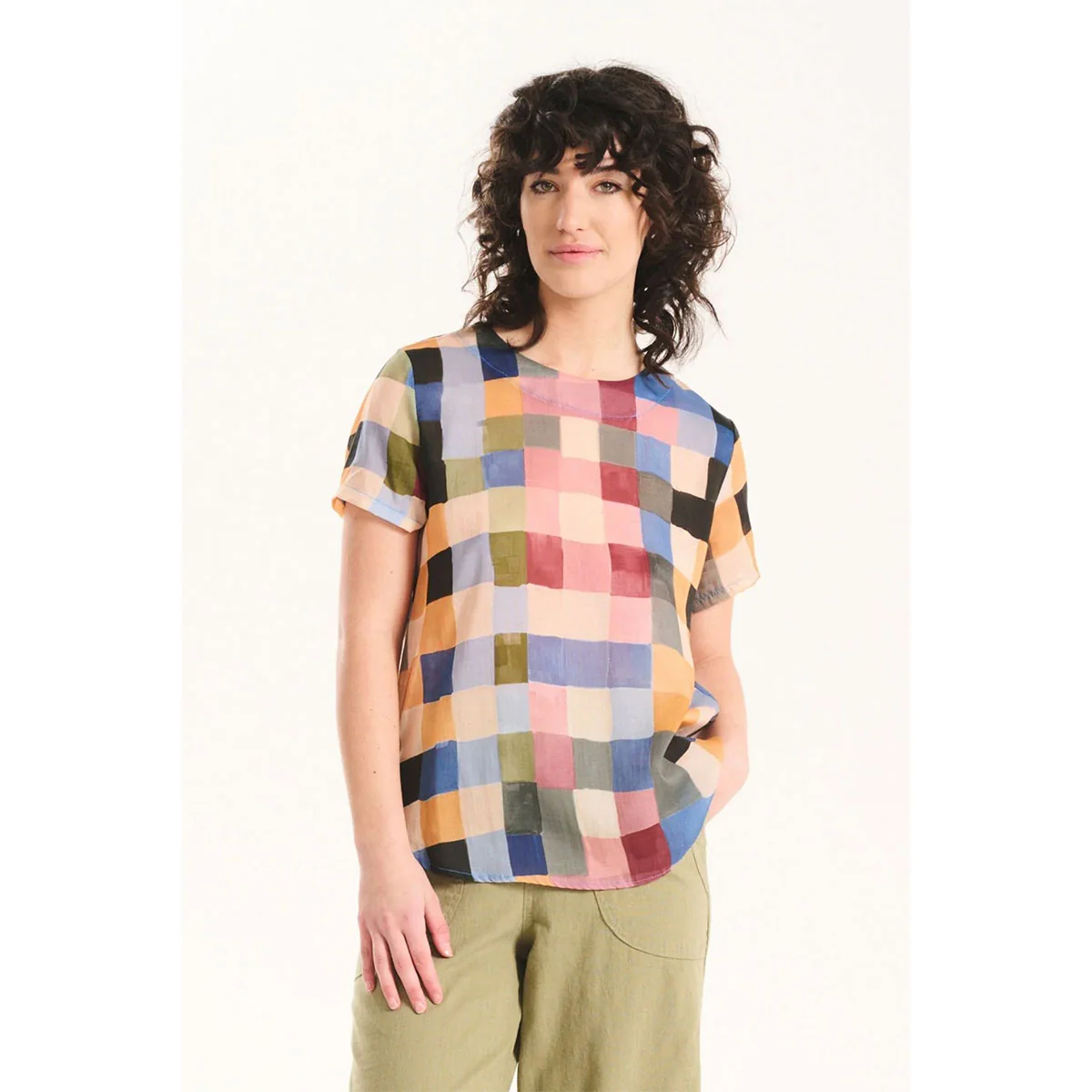 Top Tessara Blush Cotton Voile - Olga de Polga - Image 2