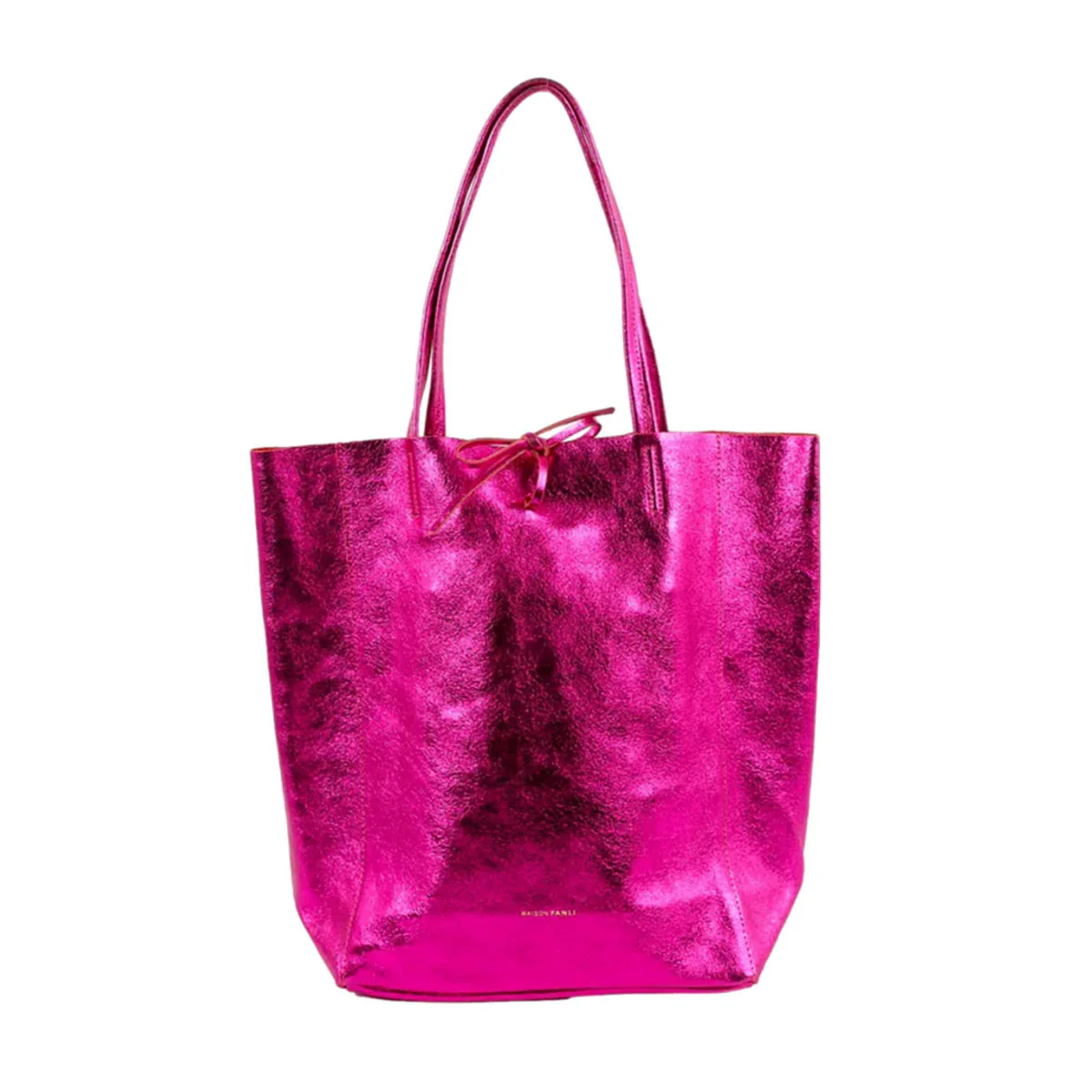 Tote Large Metallic Fuchsia - Maison Fanli