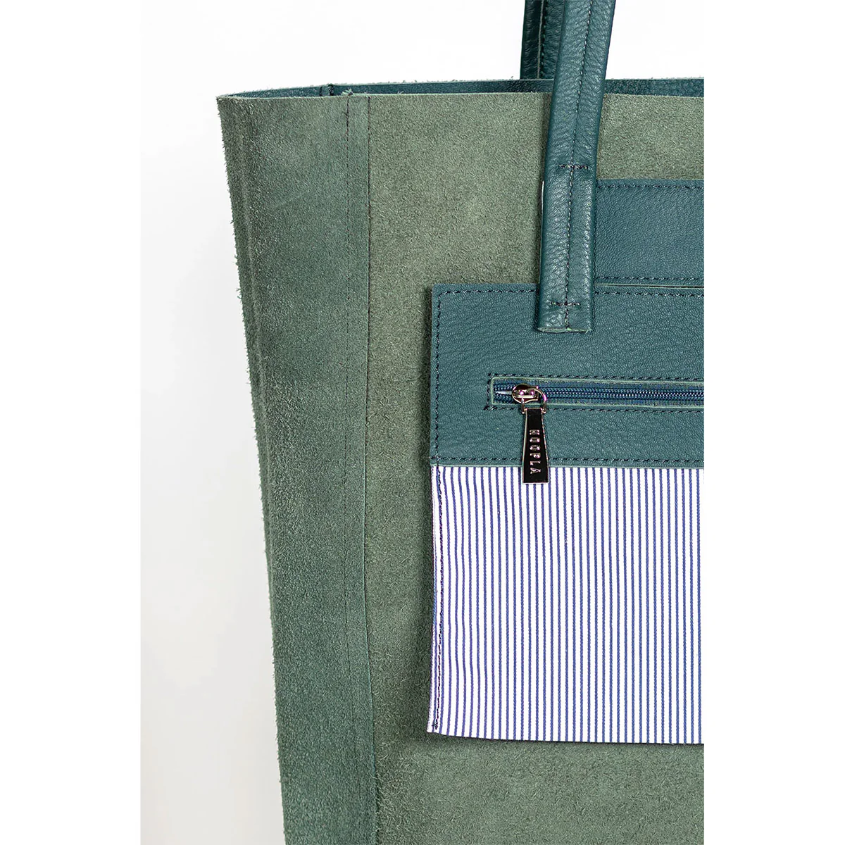 Tote Open Top Teal - Hoopla - Image 4