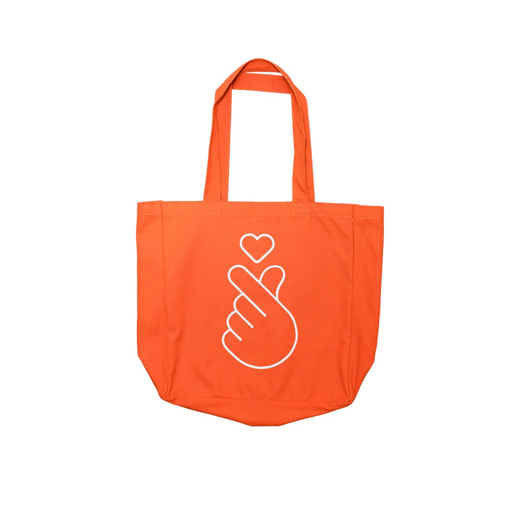 Tote Rust Finger Heart Hallyu - Contain Design Studios
