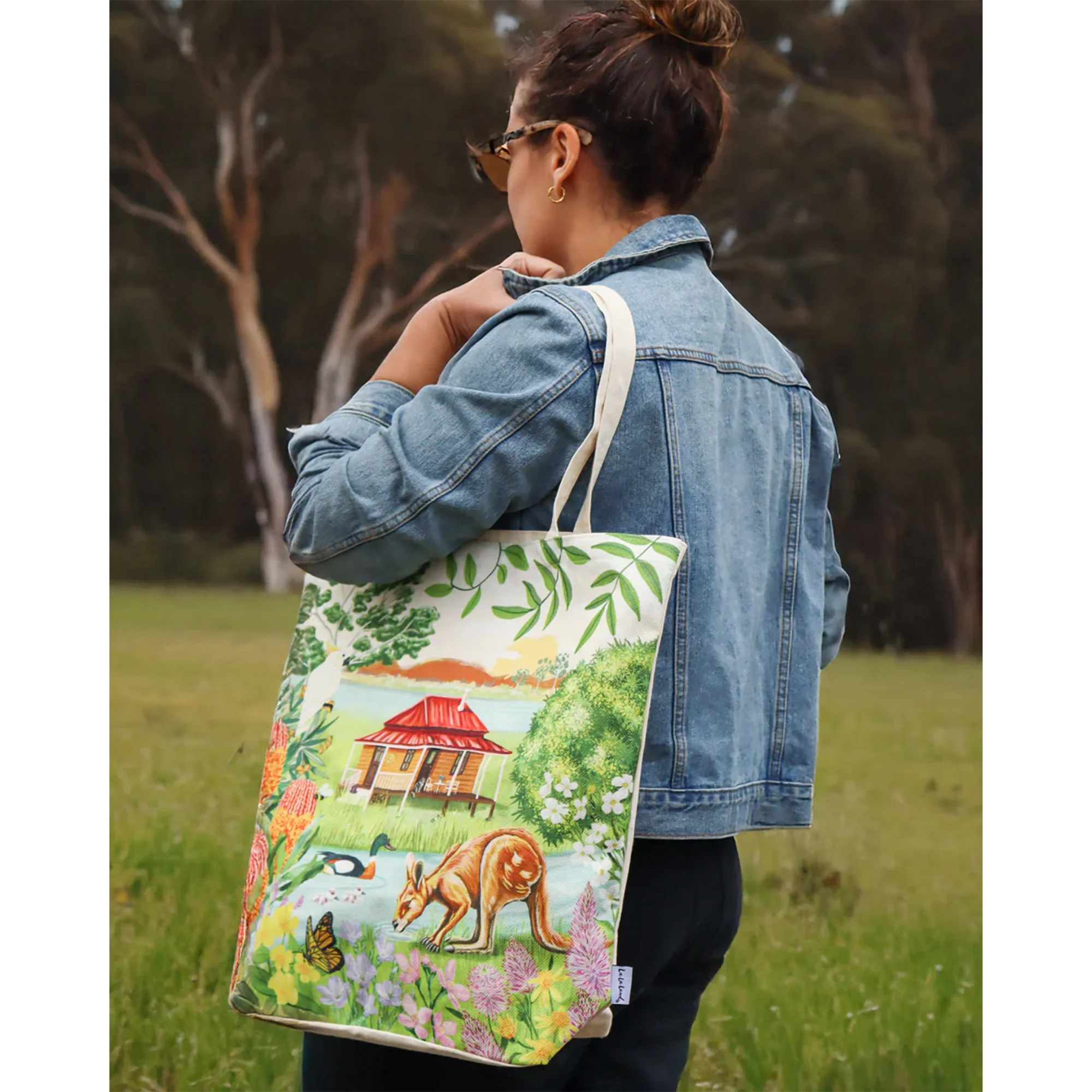 Tote Shopping Garden Giggles River - Home and Human Fashion - Image 3