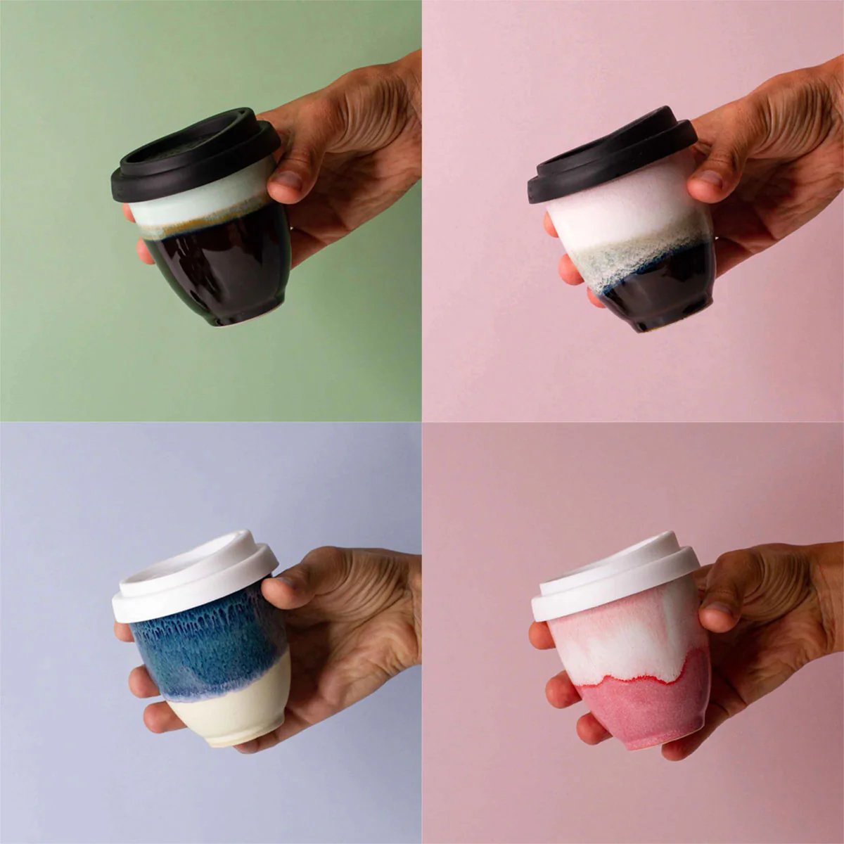 Travel Cup Small 240ml Assorted - Pottery for the Planet - Image 2