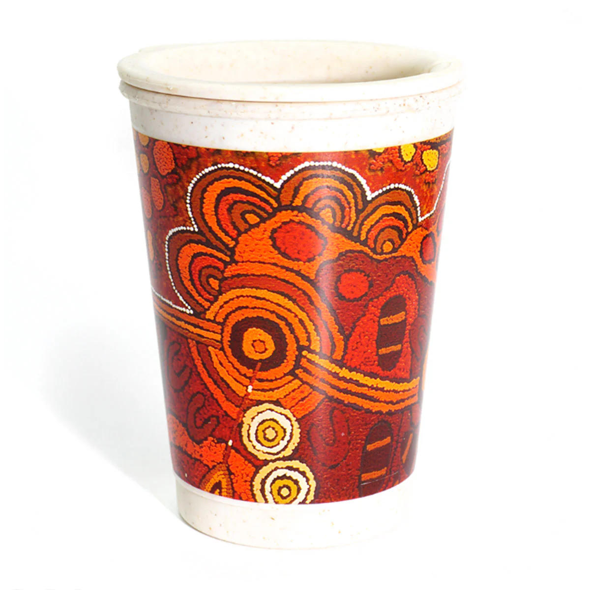 Travel Mug Bamboo Damien and Yilpi Marks DYM993 - Better World Arts