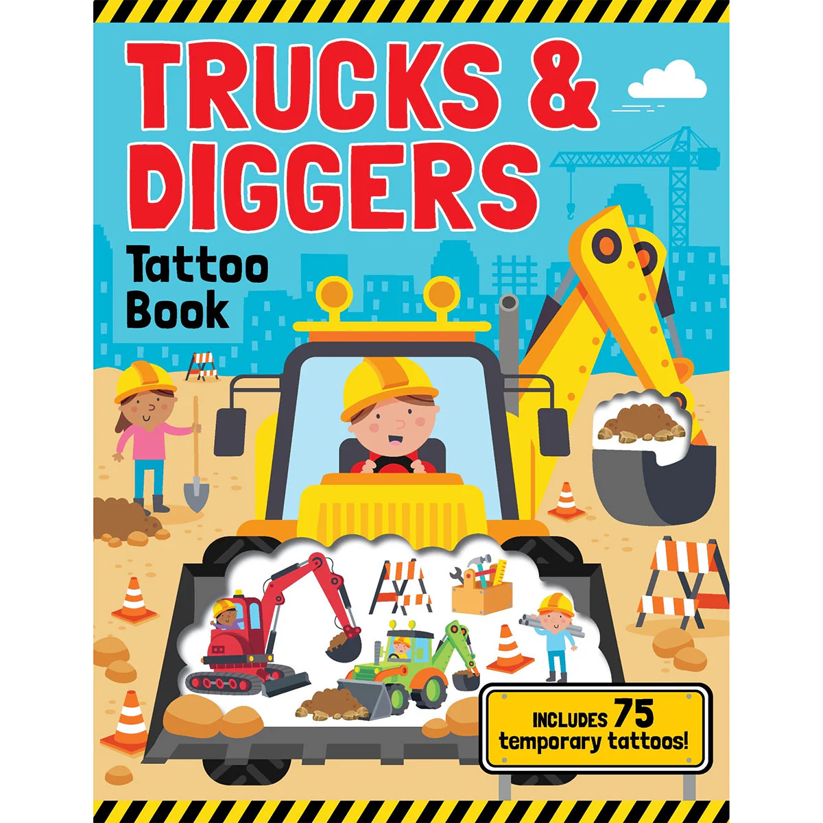 Trucks & Diggers Tattoo Activity Book