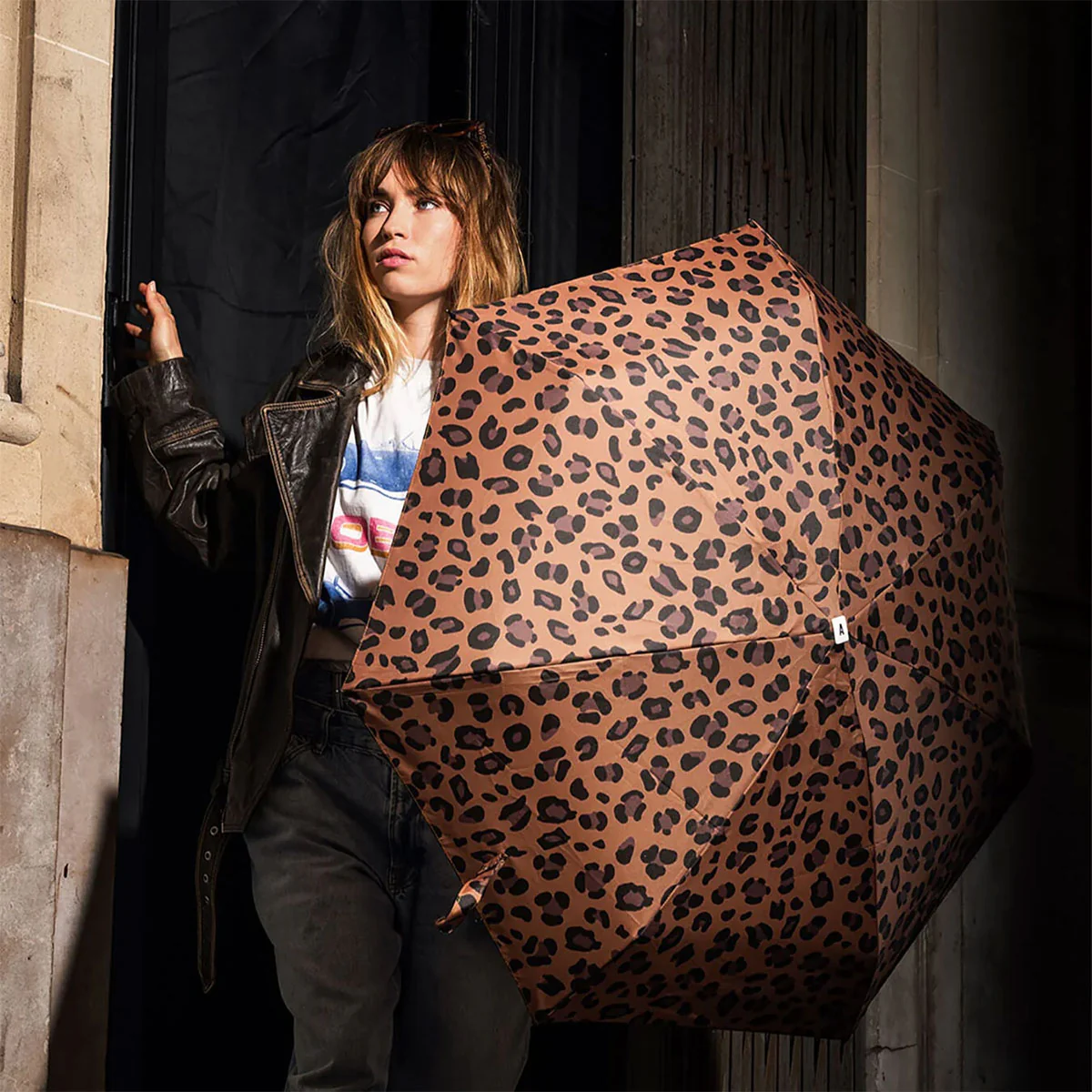 Umbrella Aime Leopard - French Bazaar - Image 3