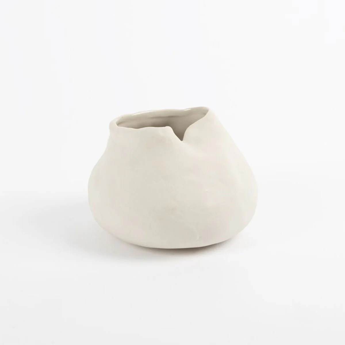 Vase Gaia White Large 17x13cm - Papaya