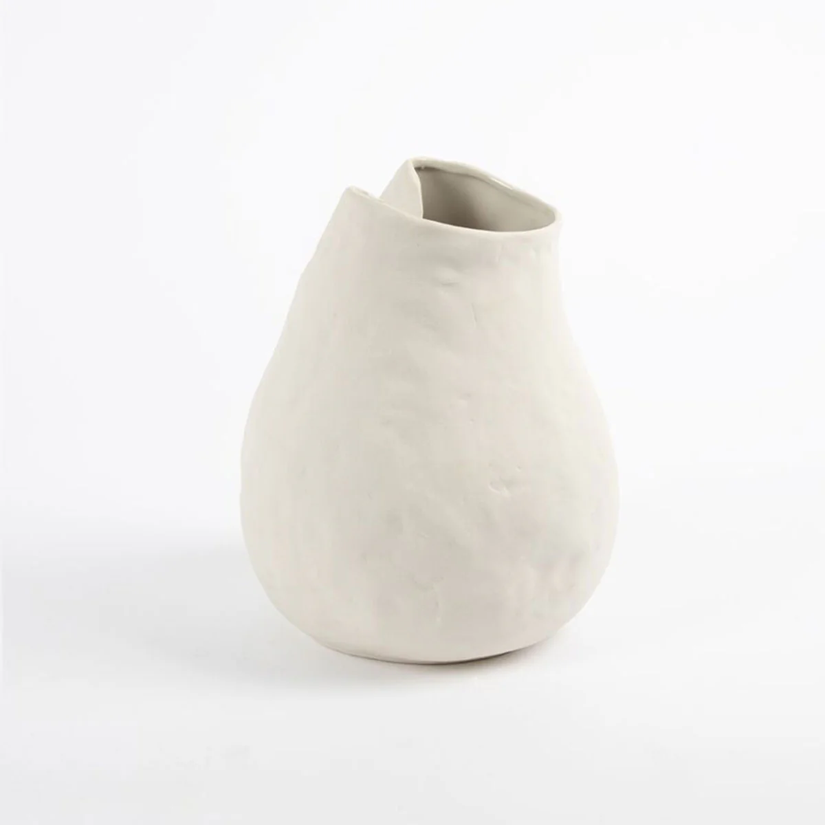 Vase Gaia White Tall 15x20cm - Papaya
