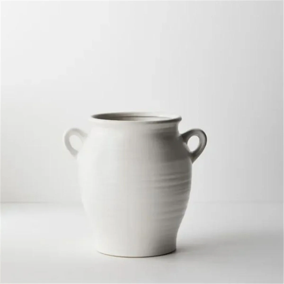 Vase Omega White 26cm x 29cm - Floral Interiors