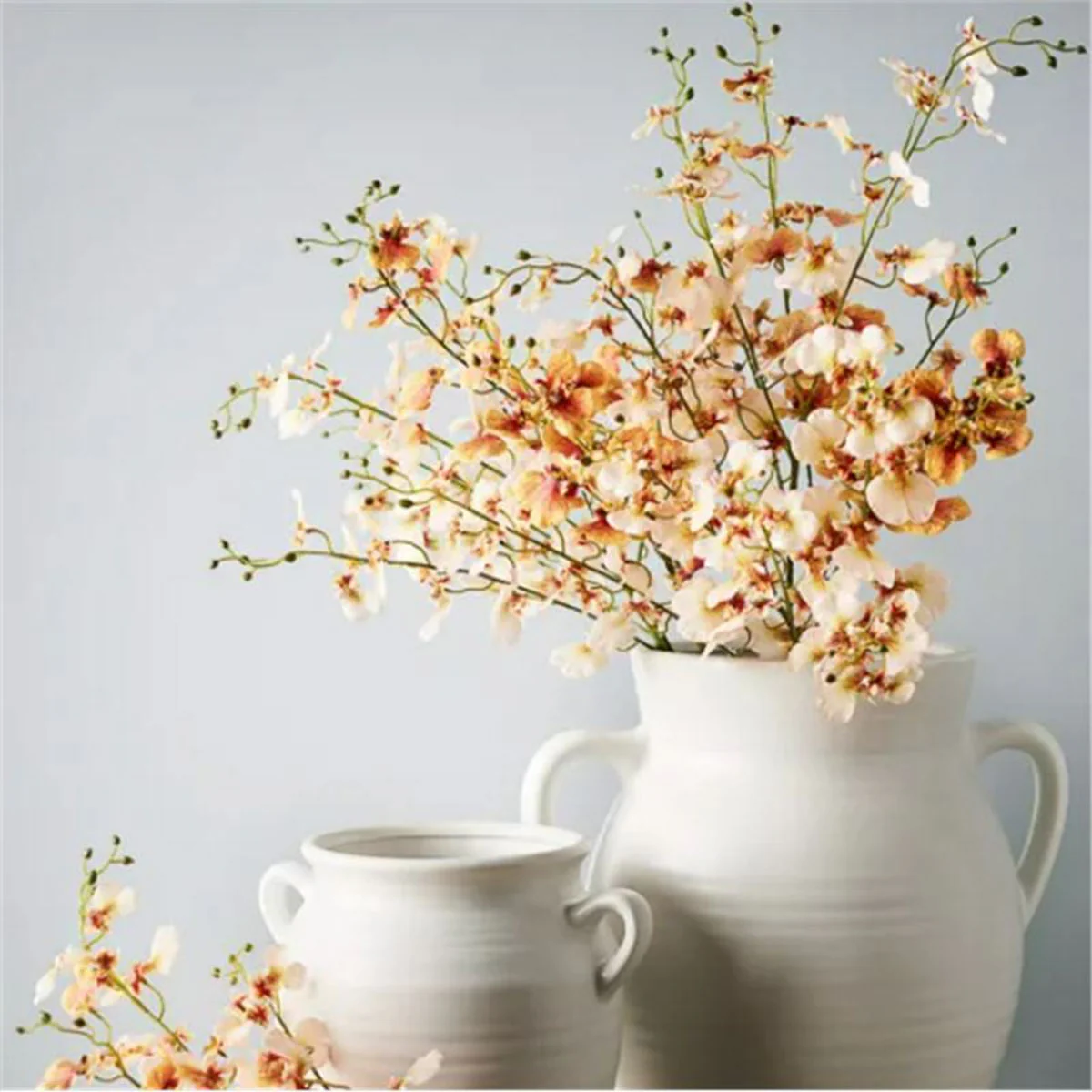 Vase Omega White 41cm x 38cm - Floral Interiors - Image 2
