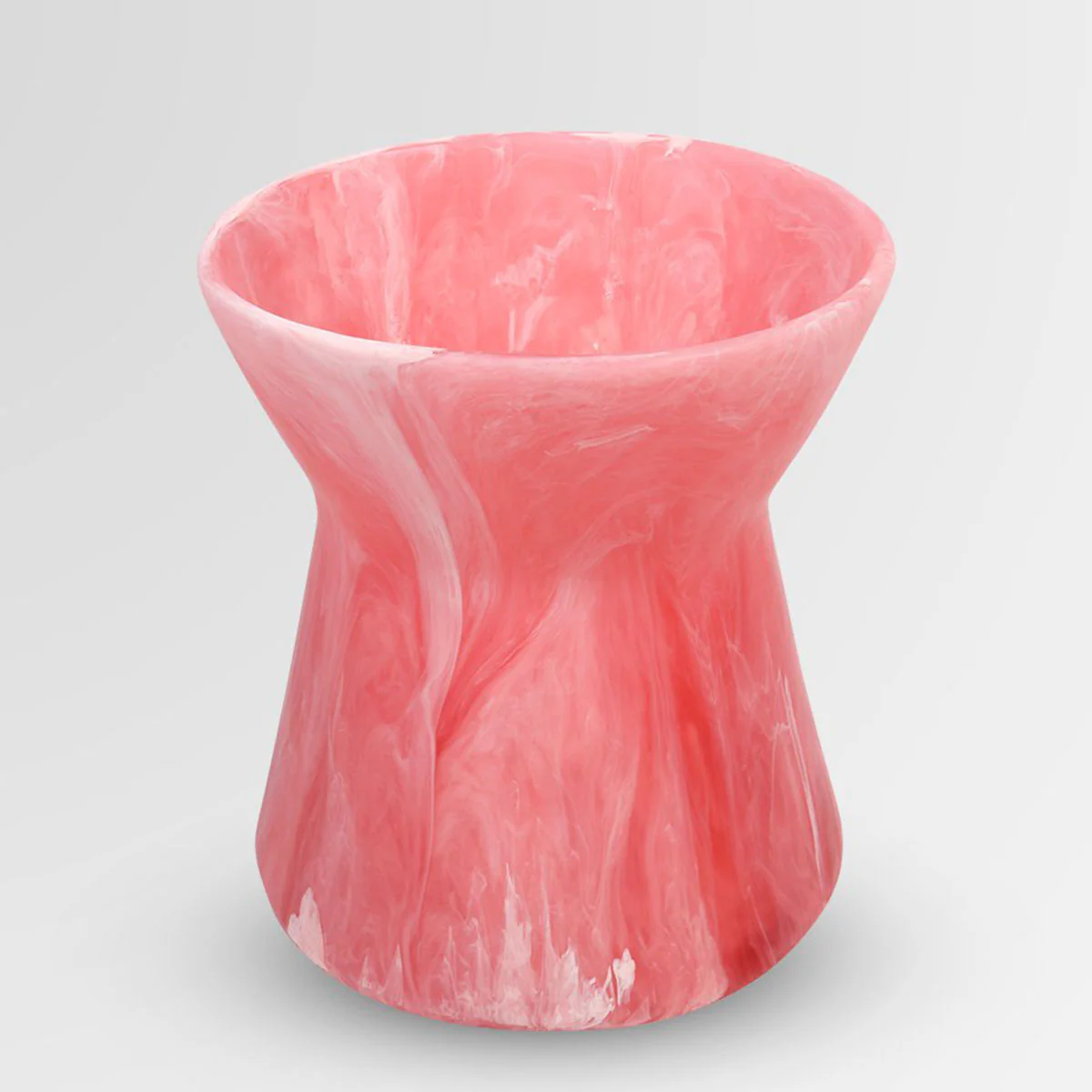Vase Resin Bow Pink Guava - Dinosaur Designs - Image 2
