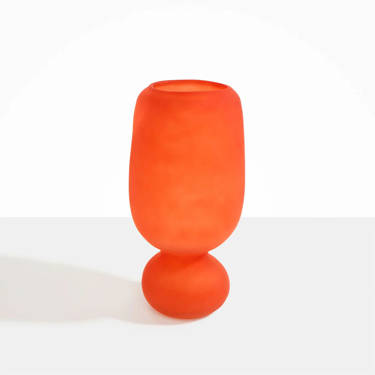 Vase Tall Glass Rockpool Orange - Dinosaur Designs