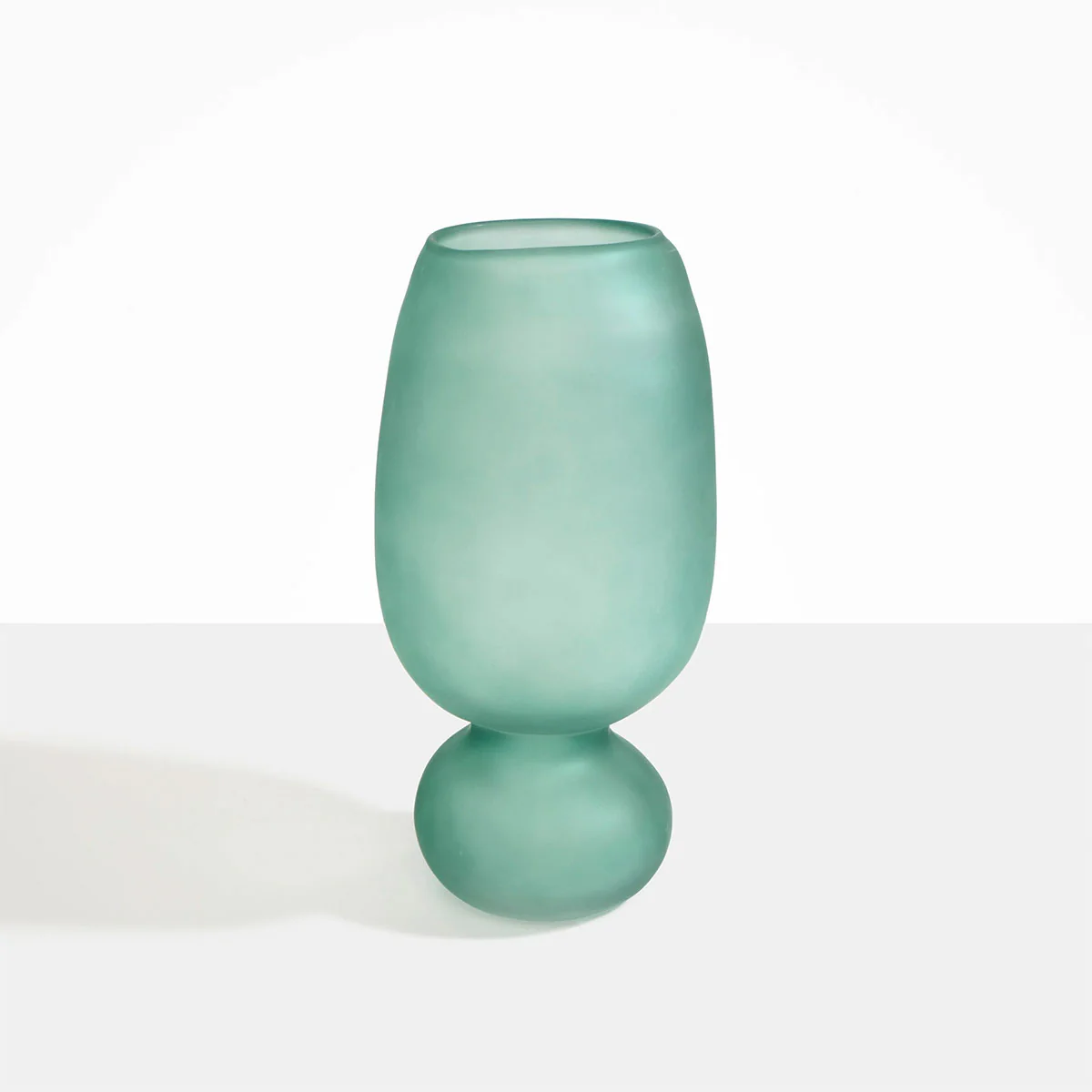 Vase Tall Glass Rockpool Teal - Dinosaur Designs