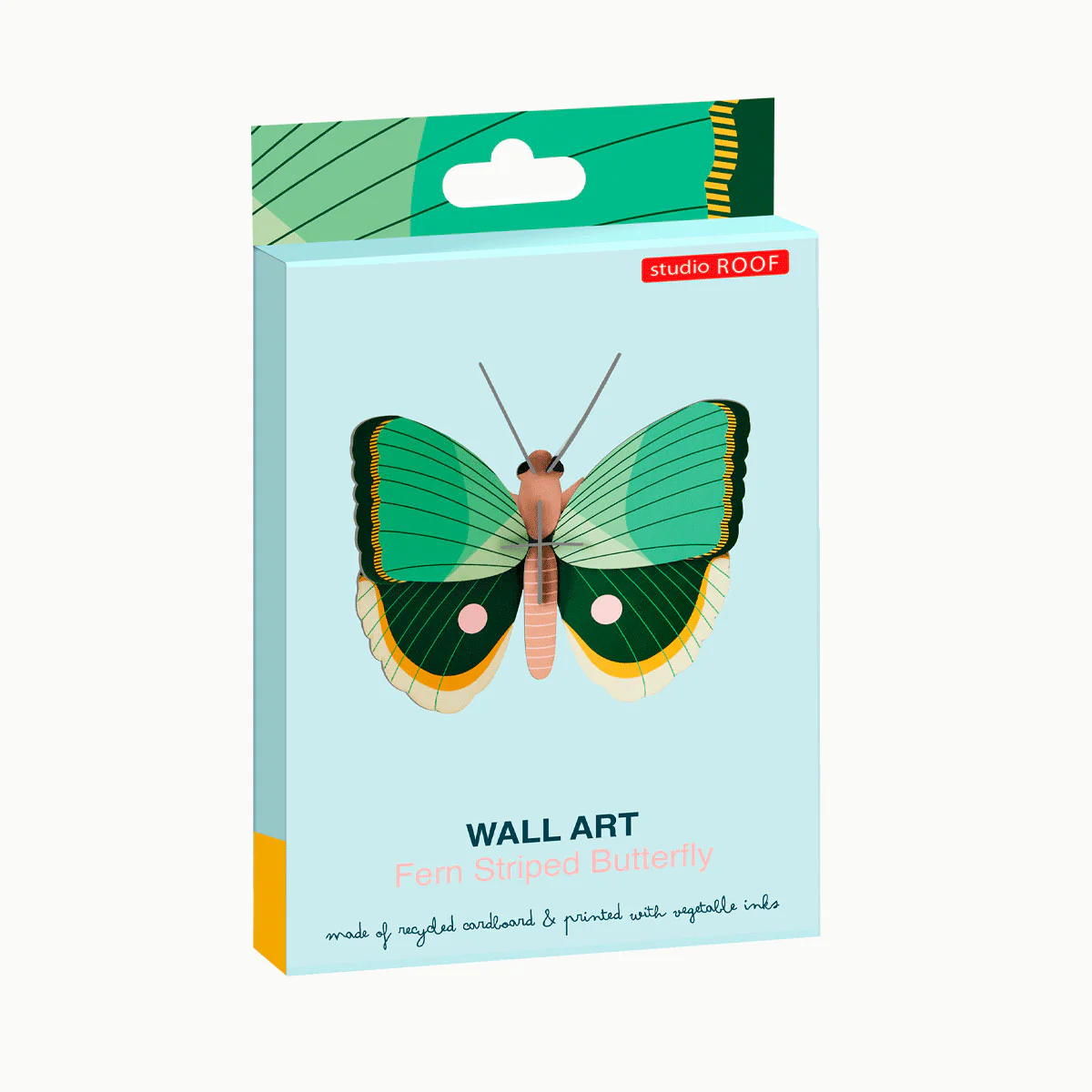 Wall Art Fern Striped Butterfly - Until Pty Ltd - Image 2