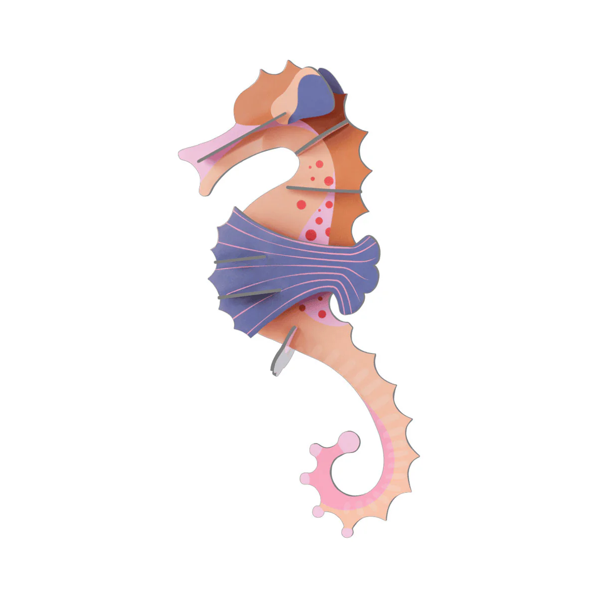 Wall Art Pink Seahorse