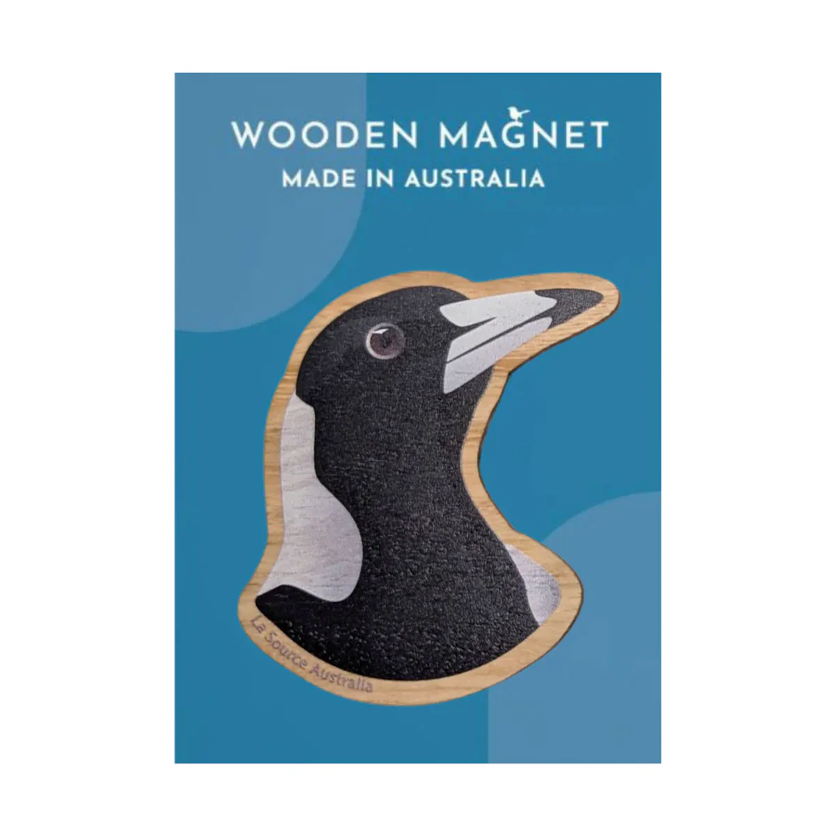 Wooden Magnet Magpie - La Source
