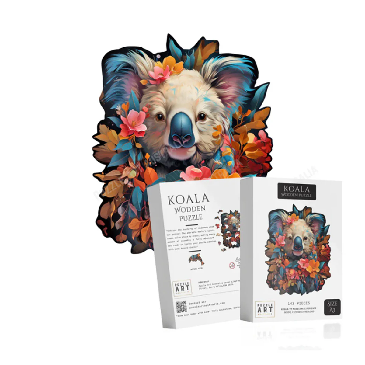 Wooden Puzzle Koala - Puzzle Art Australia