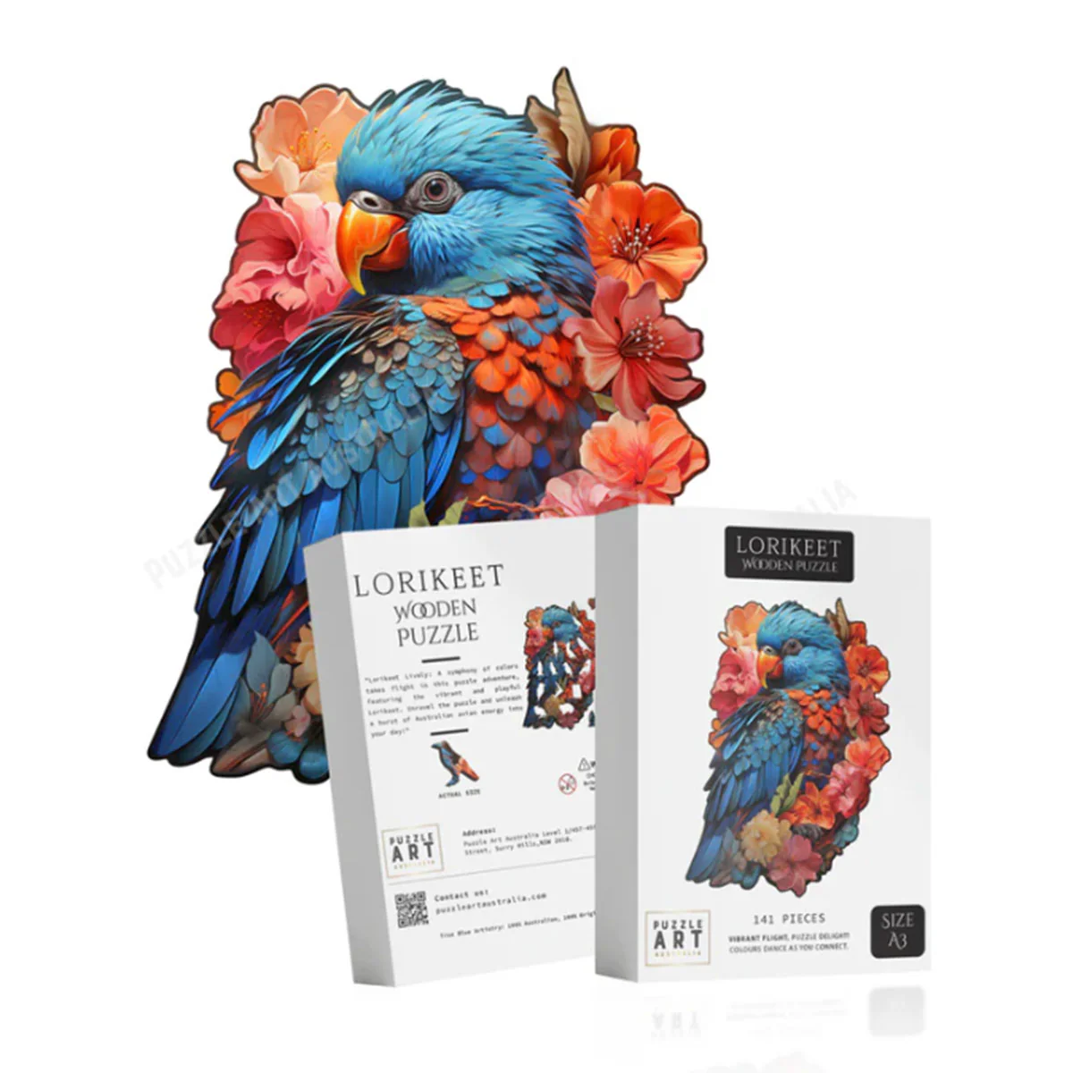 Wooden Puzzle Lorikeet - Puzzle Art Australia