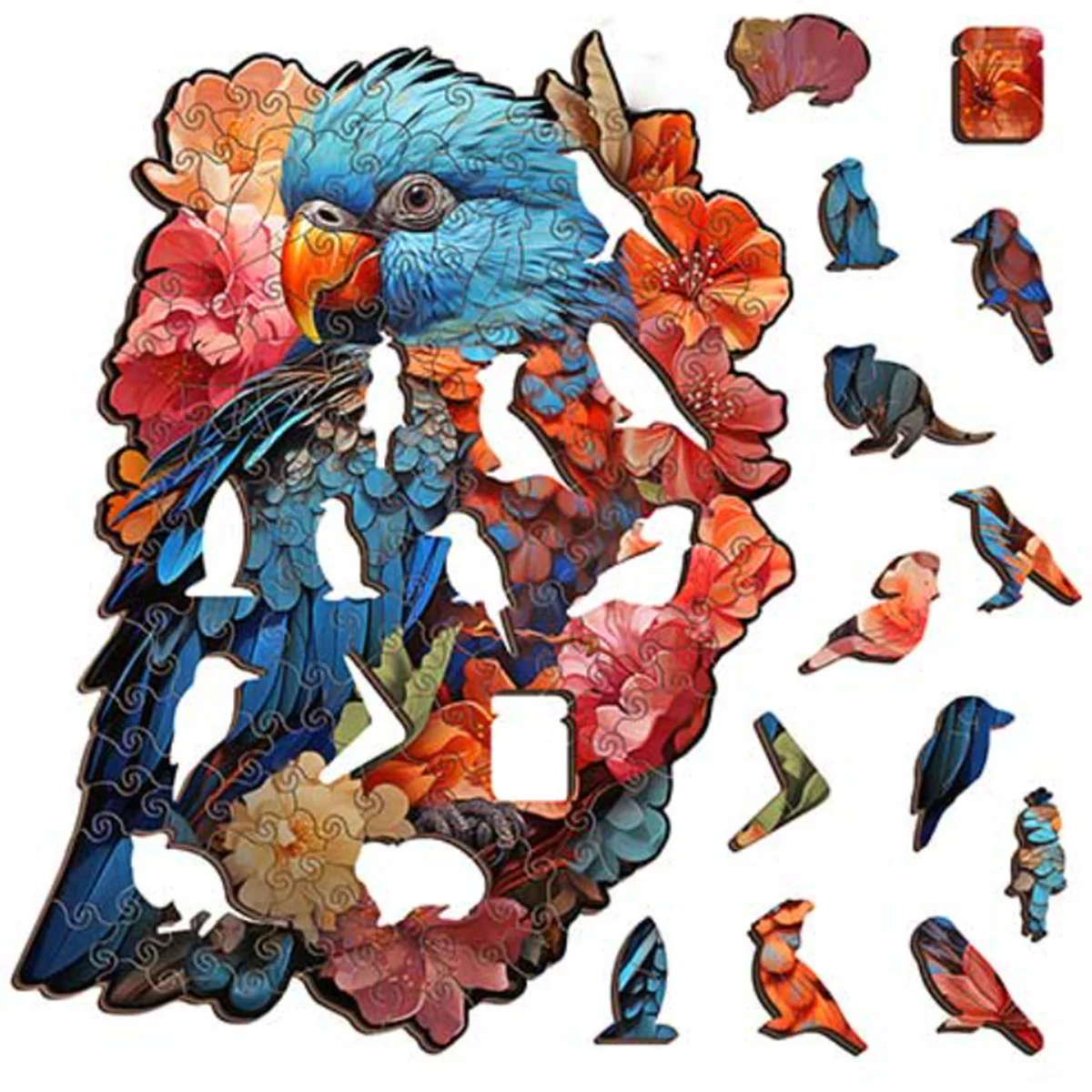 Wooden Puzzle Lorikeet - Puzzle Art Australia - Image 2