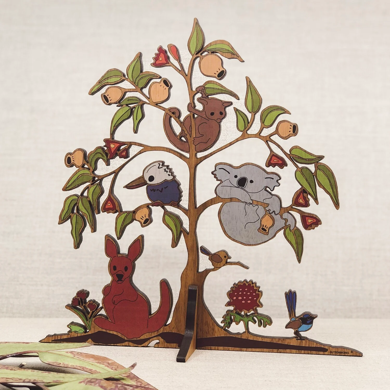Trivet Wooden Tree Australian Wildlife - Buttonworks - Image 2