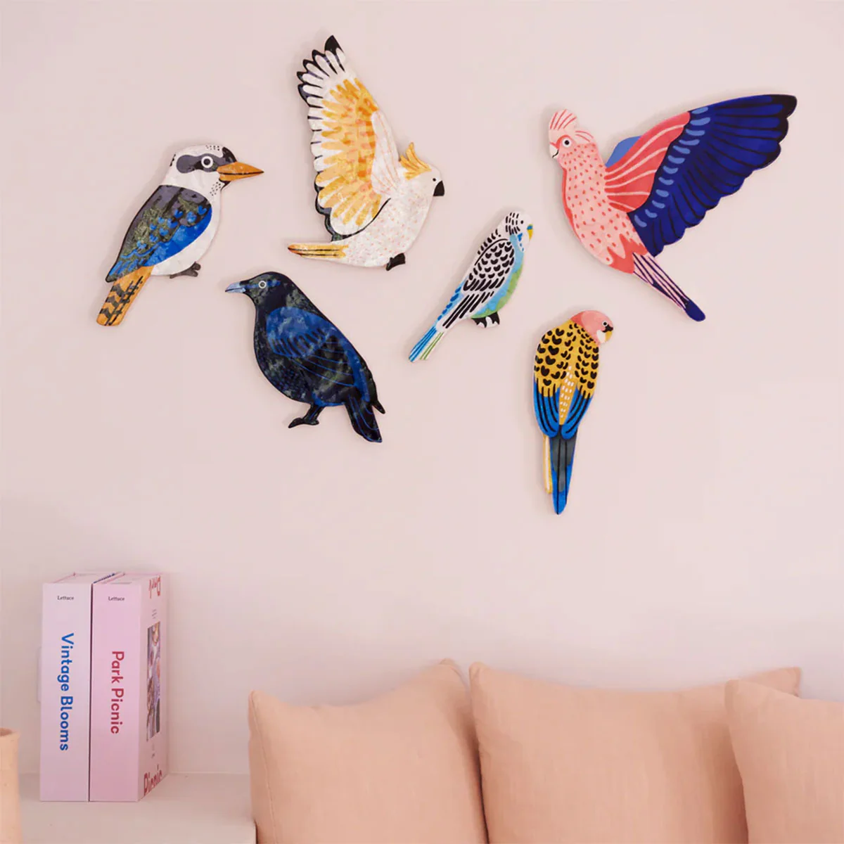 Yellow Rosella Wall Art Aerial - Jones & Co - Image 2